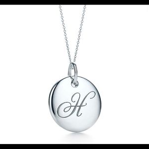 Tiffany Alphabet Pendant Necklace “H”
